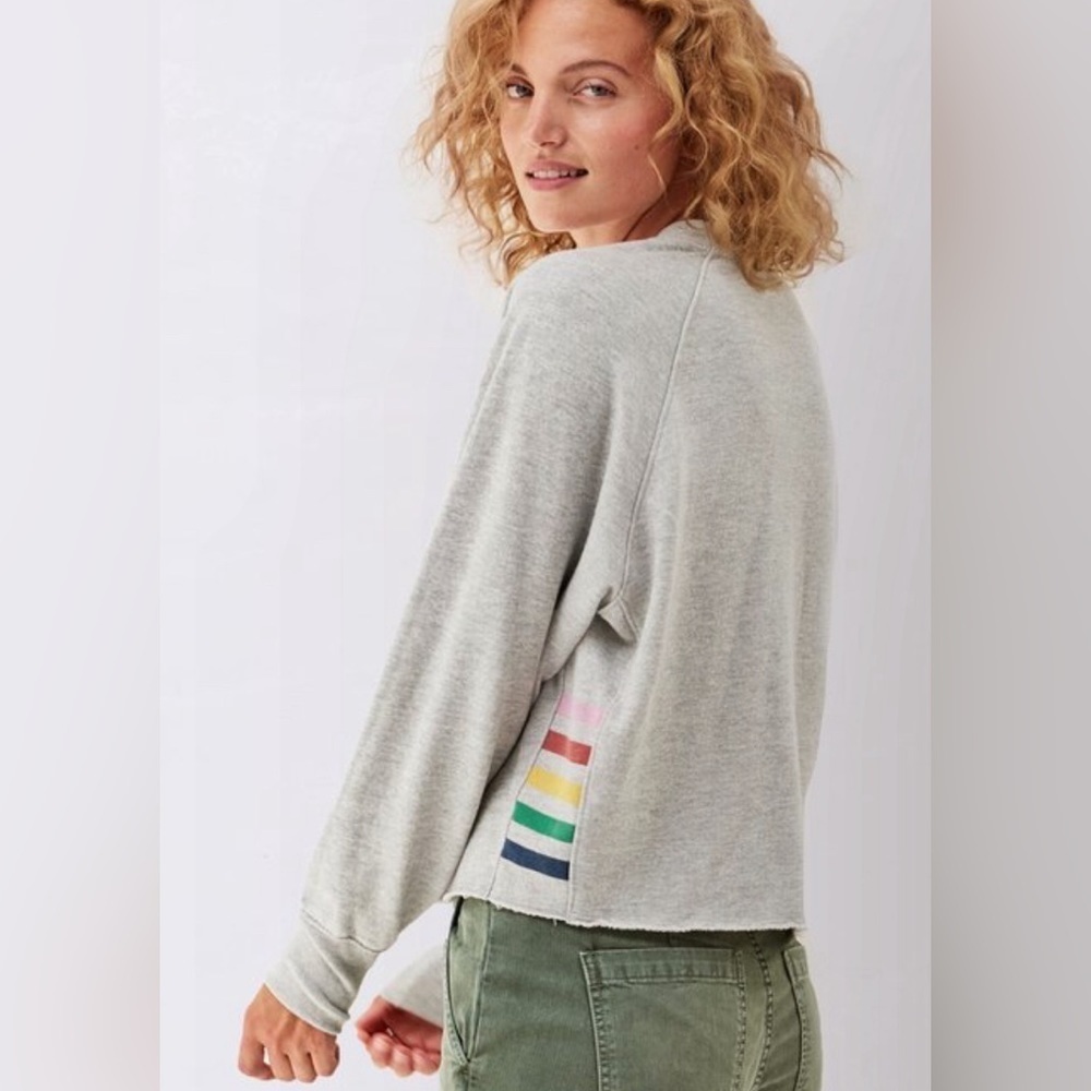 SUNDRY side stripe pullover size 0 - Picture 2 of 5
